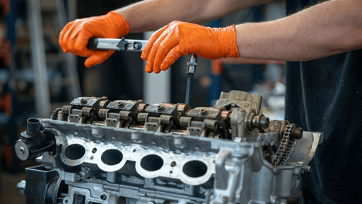 Linea Turbo technician working on an engine